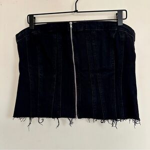 Zara Black Denim Top
